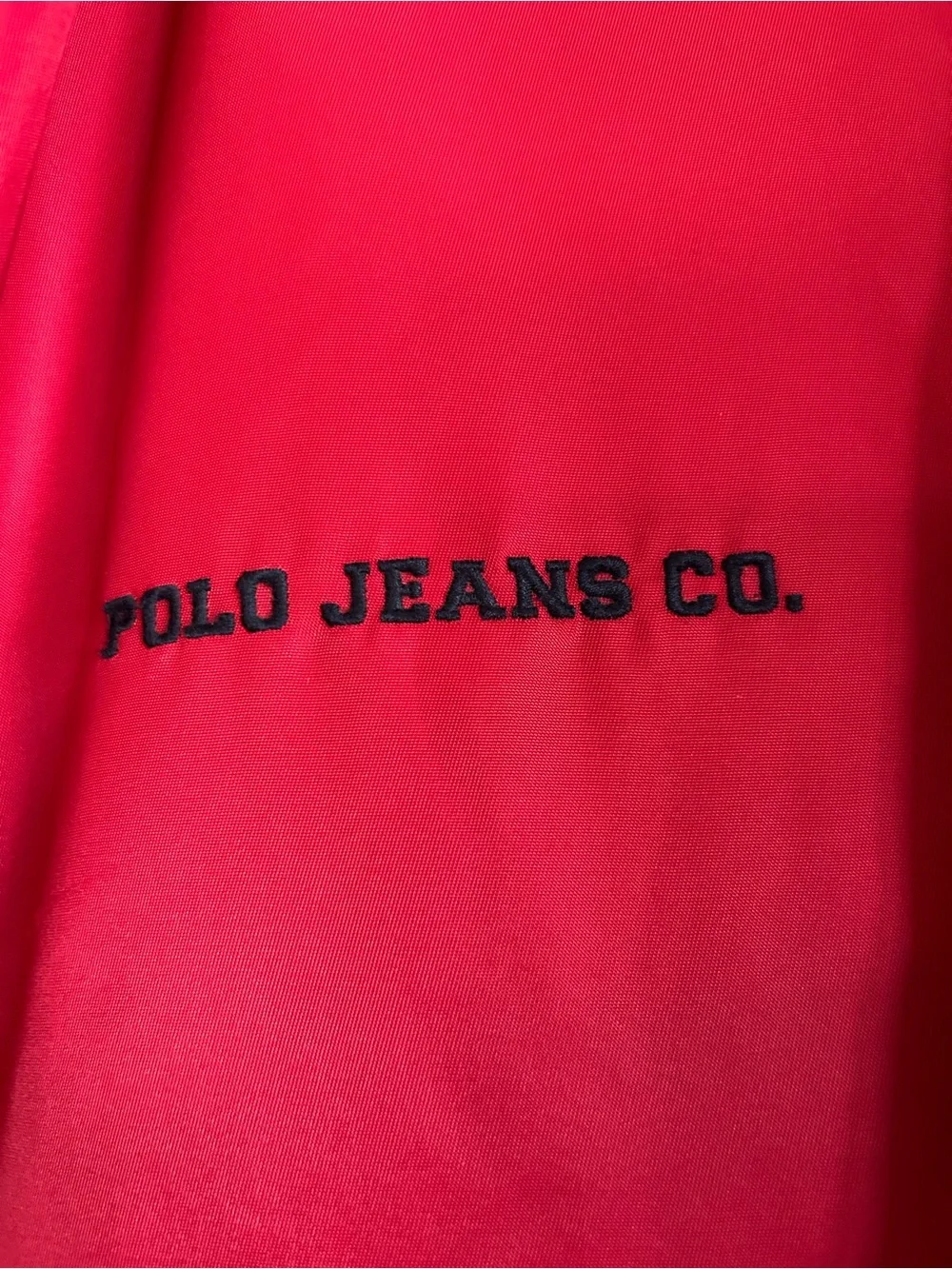 Vintage Polo by Ralph Lauren Red Hooded Windbreaker Jacket
